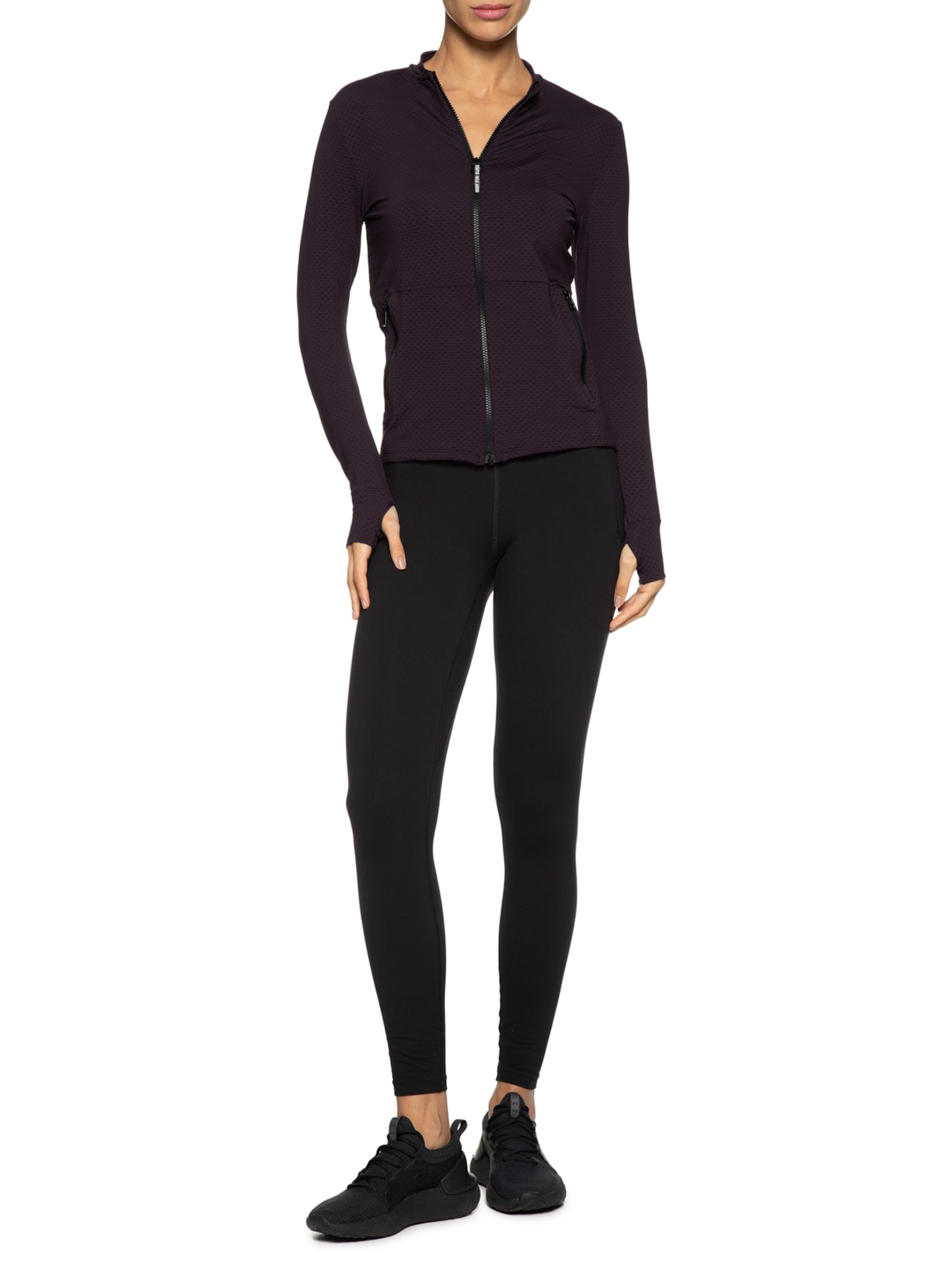 Casaco Feminino Liso Roxo Body For Sure