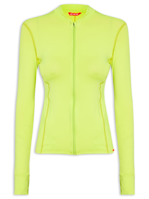 Casaco Feminino Liso - Verde Neon