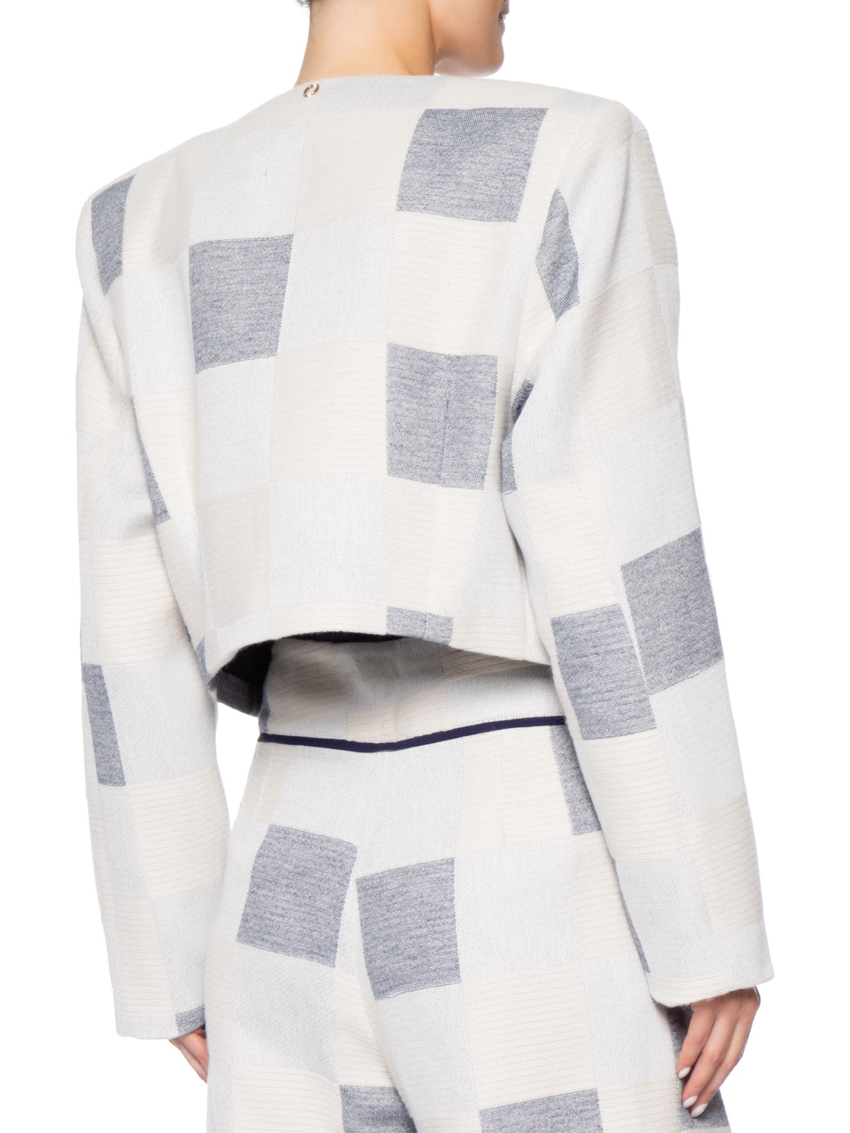 Casaco Feminino Manga Longa Com Bolso Azul Bo