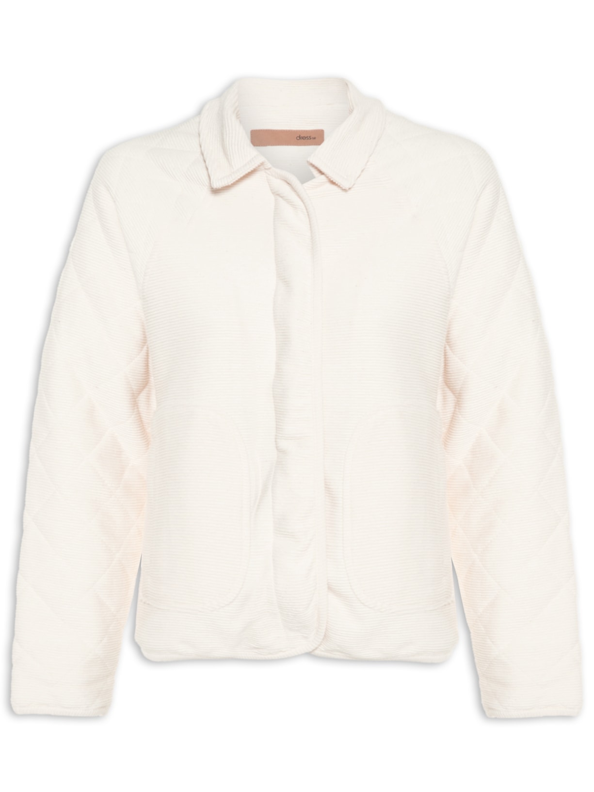 Casaco Feminino Manga Matelassê - Bege