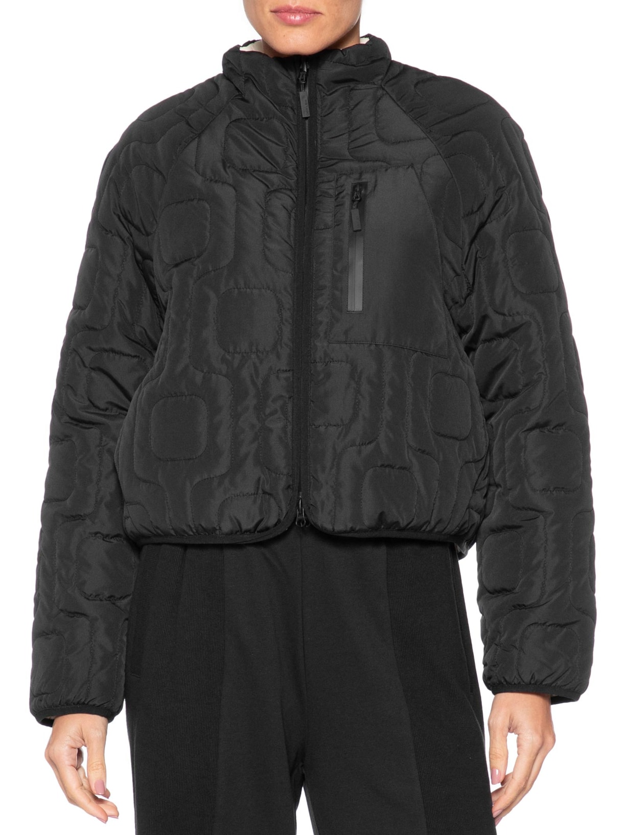 Casaco Feminino Matelassê Calçadão Double Face Preto Osklen