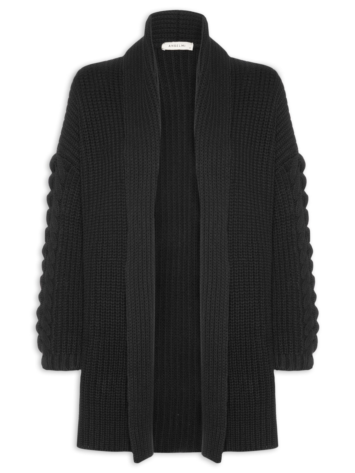 Casaco Feminino Maxi Tranças - Preto