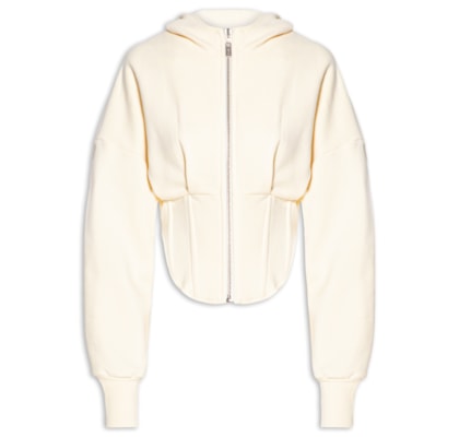 Casaco Feminino Moletom Corset - Amarelo