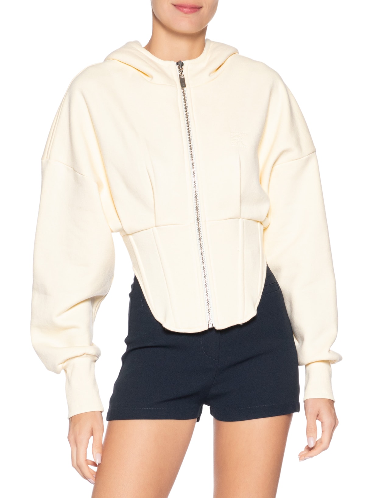 Casaco Feminino Moletom Corset Amarelo Francesca