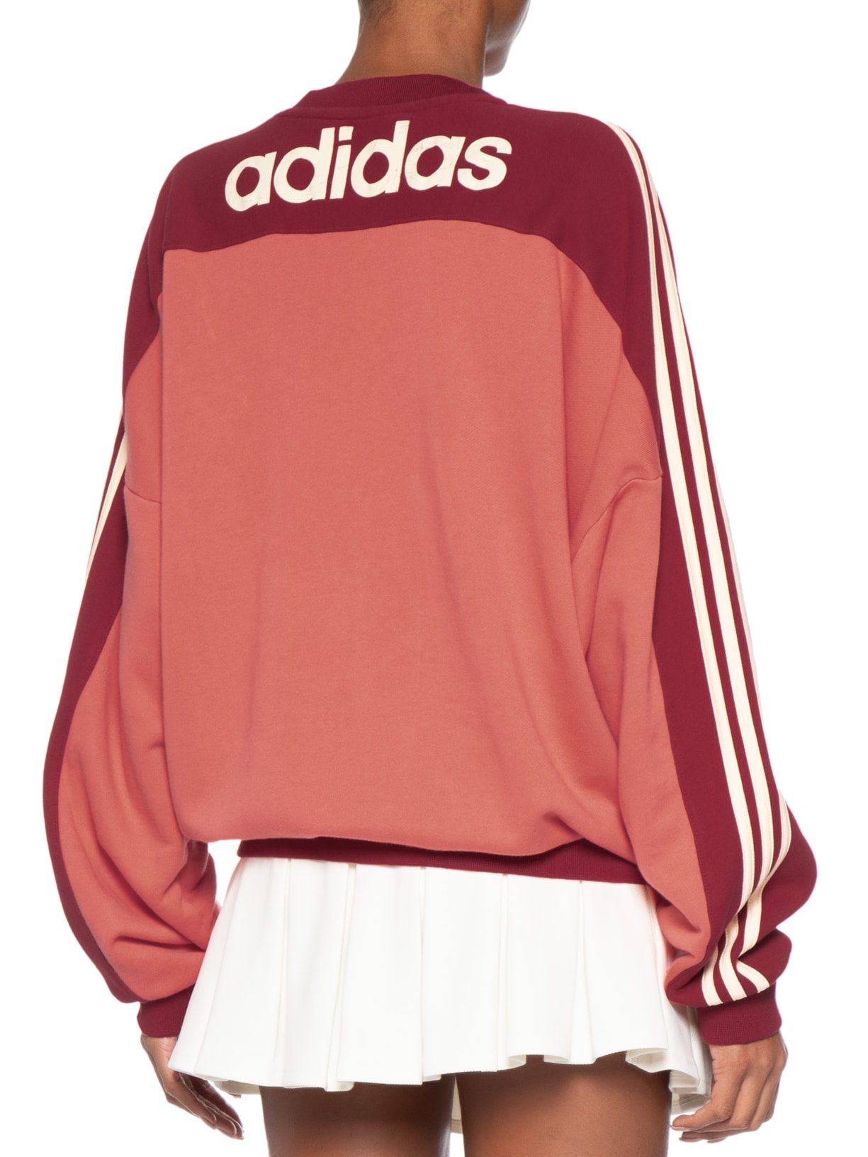 Casaco Feminino Moletom Crew Main Vermelho Adidas Originals