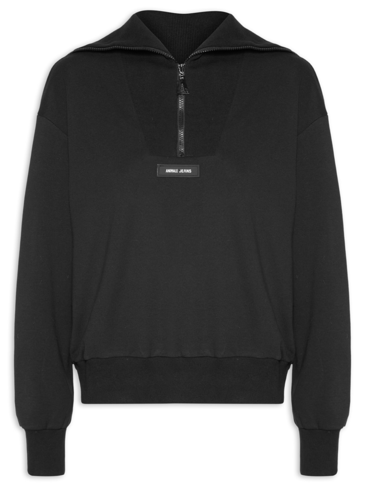 Casaco Feminino Moletom - Preto