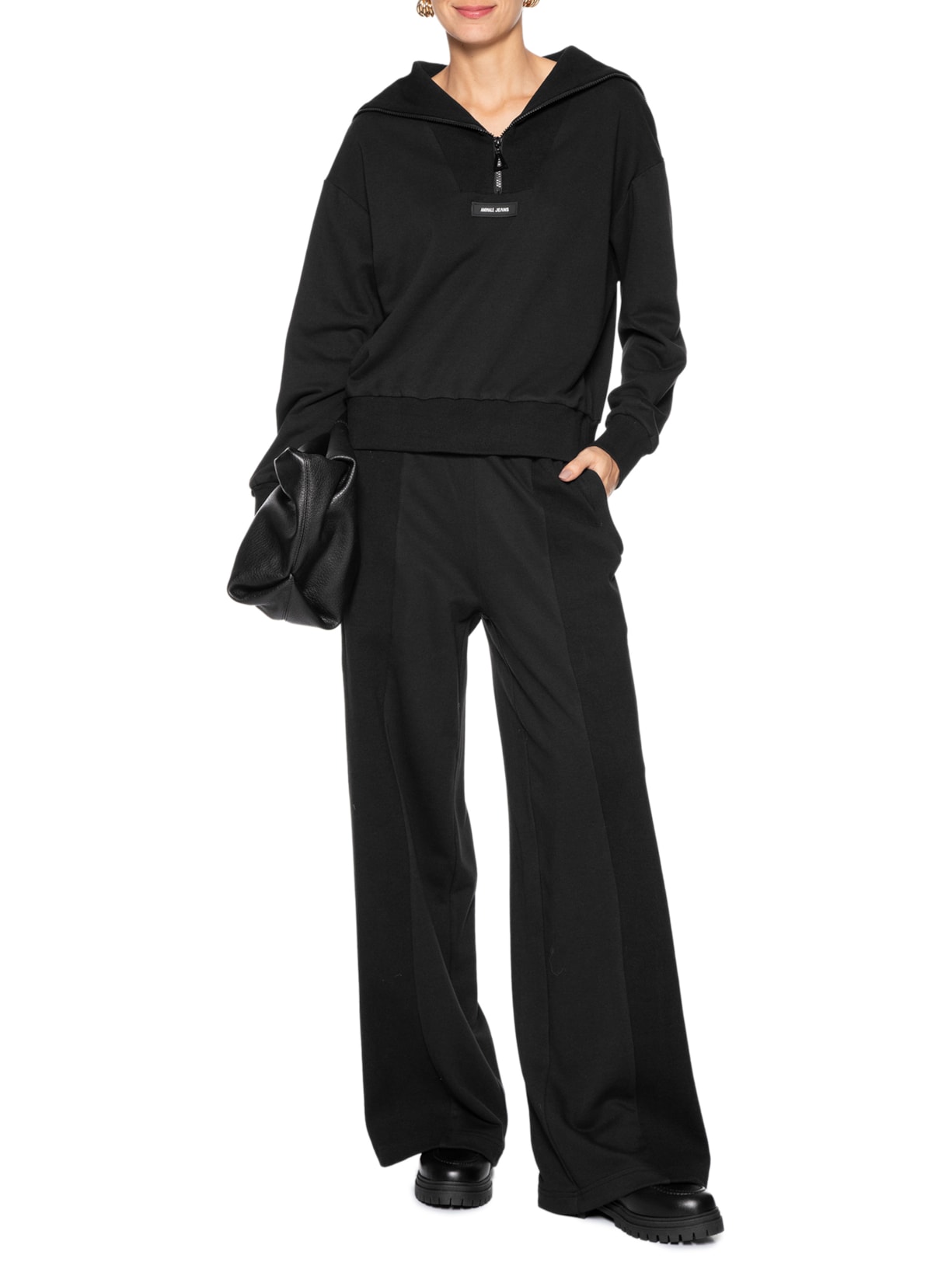 Casaco Feminino Moletom Preto Animale Jeans