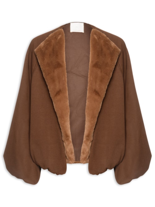 Casaco Feminino Moletom Tony - Marrom