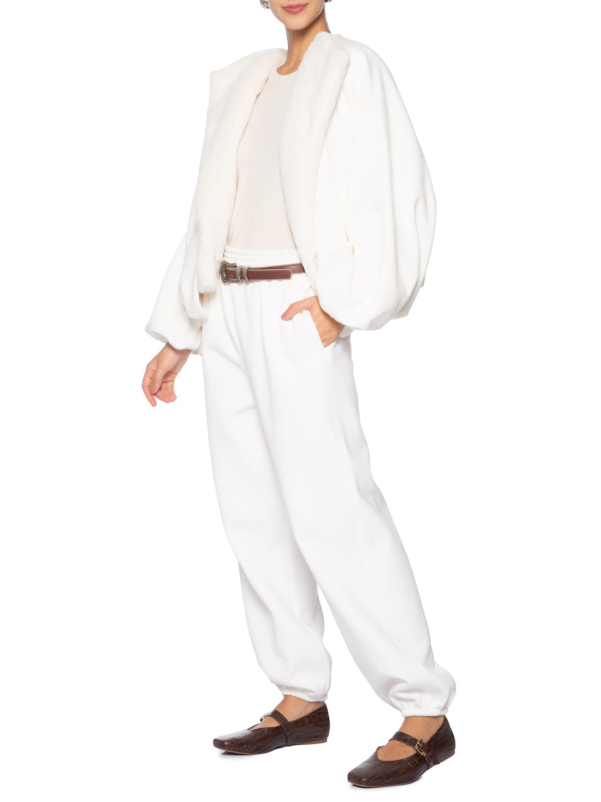 Casaco Feminino Moletom Tony Off White Paula Raia