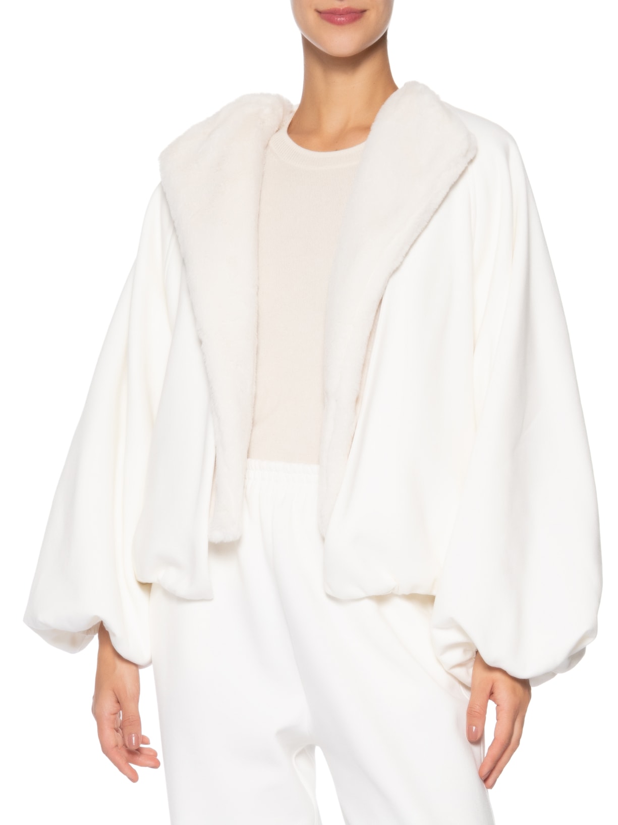 Casaco Feminino Moletom Tony Off White Paula Raia