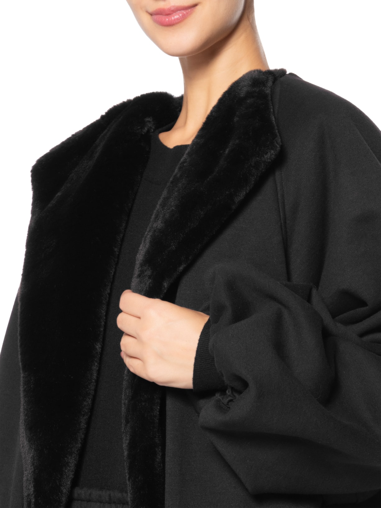 Casaco Feminino Moletom Tony Preto Paula Raia