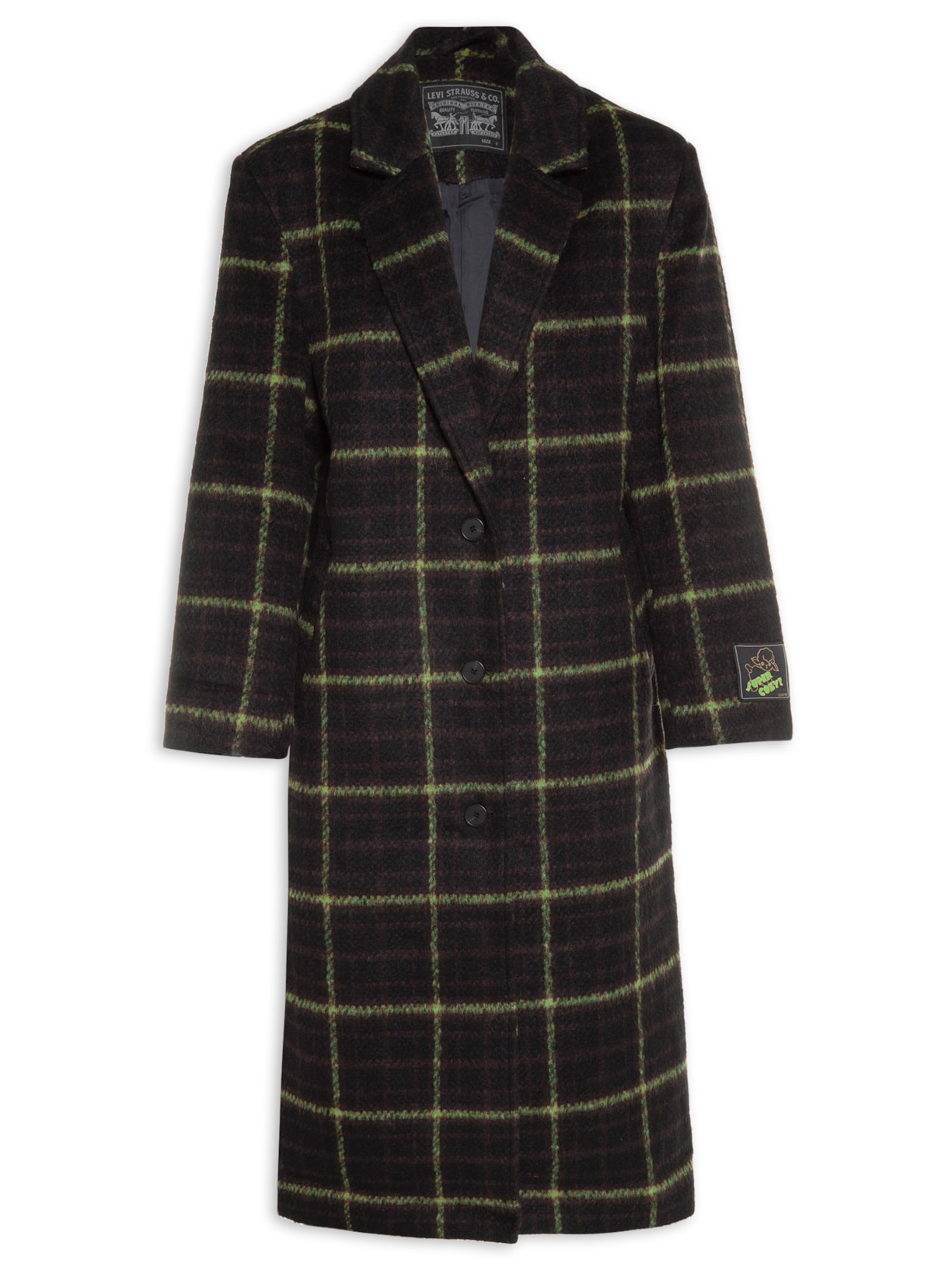 Casaco Feminino Off Campus Wooly Coat - Preto