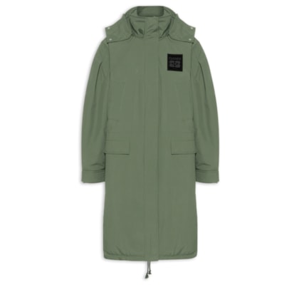 Casaco Feminino Parka Ripstop Tri-Layer - Verde