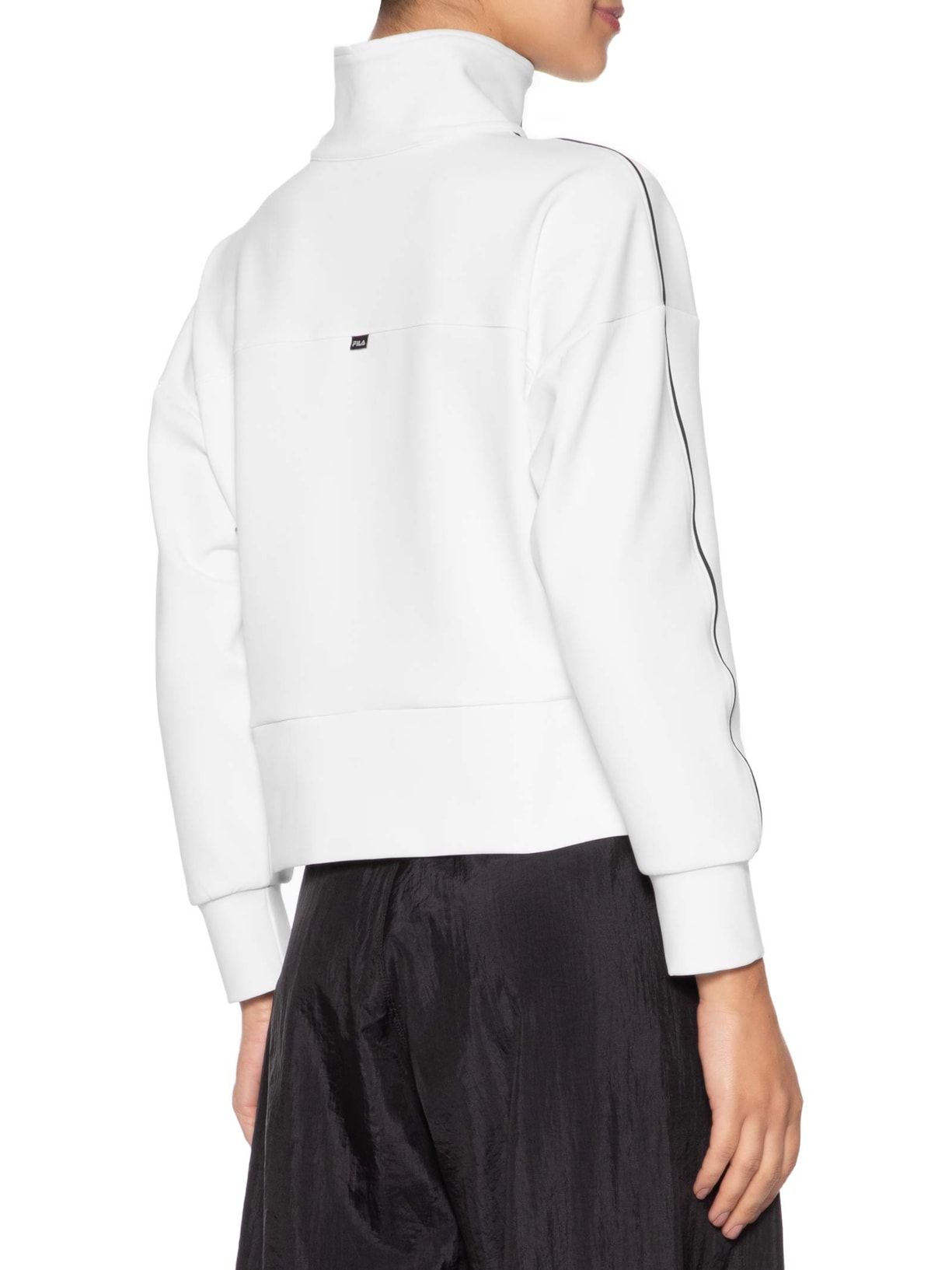 Casaco Feminino Piping Classic Sports Branco Fila