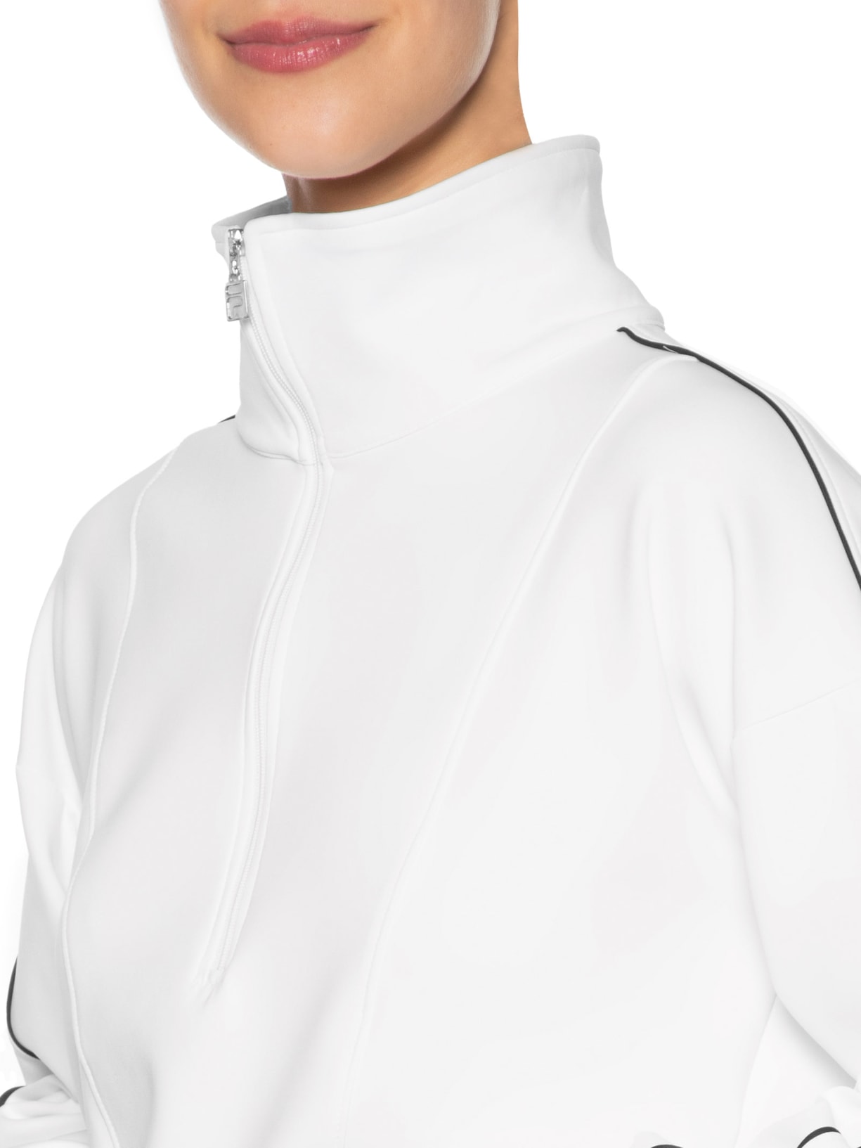 Casaco Feminino Piping Classic Sports Branco Fila