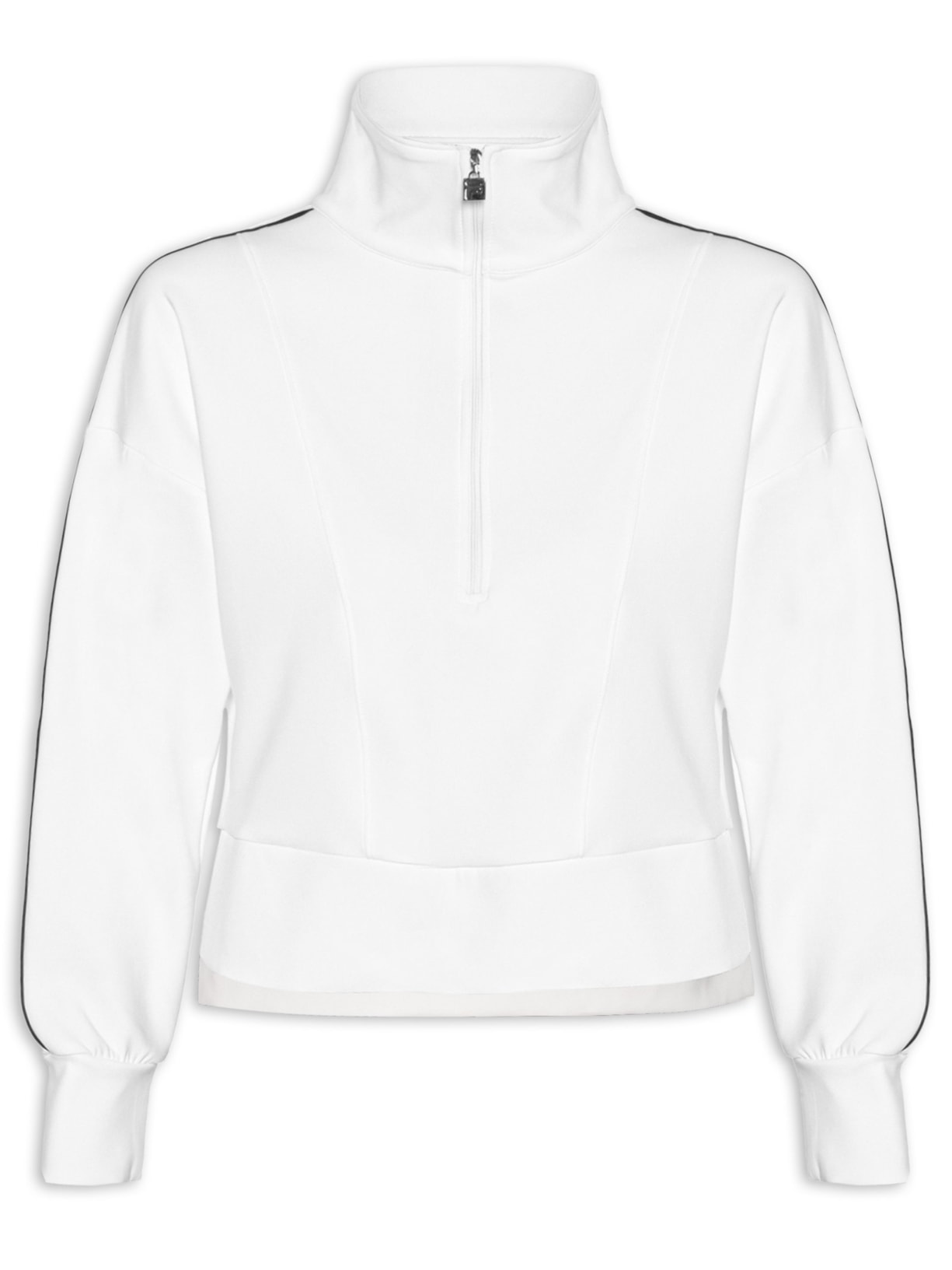 Casaco Feminino Piping Classic Sports Branco Fila