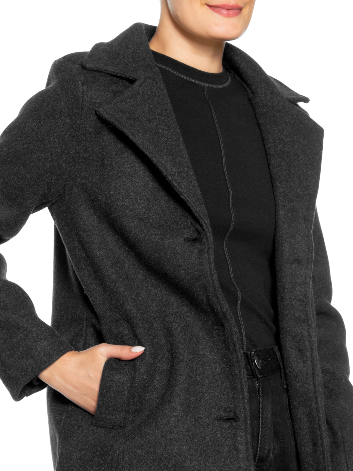 Casaco Feminino Preto Market 33