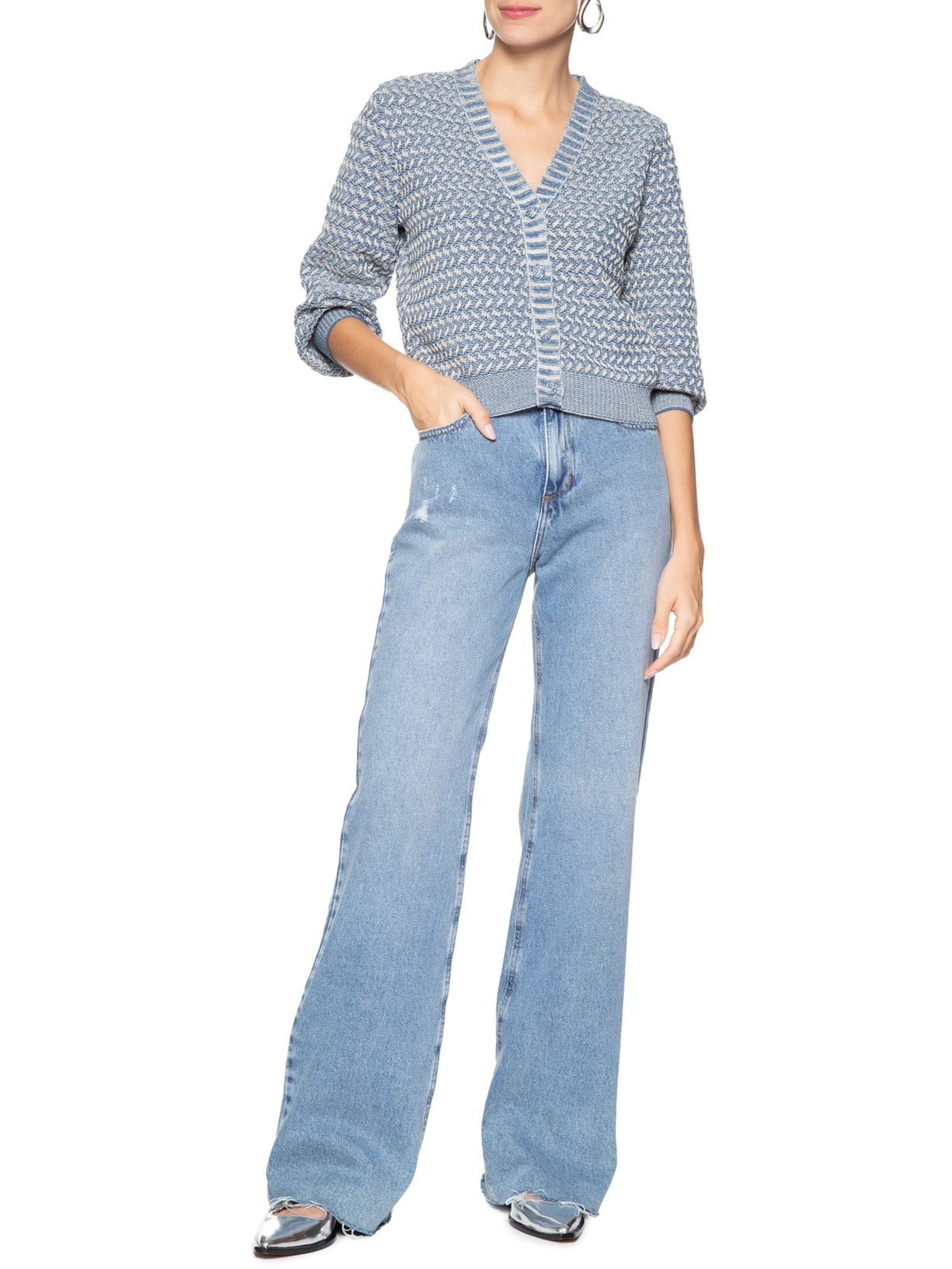 Casaco Feminino Priscila Azul Le Lis