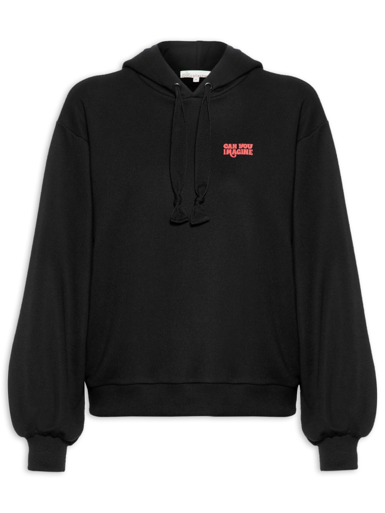 Casaco Feminino Pull Bordado Estampado Zoe - Preto