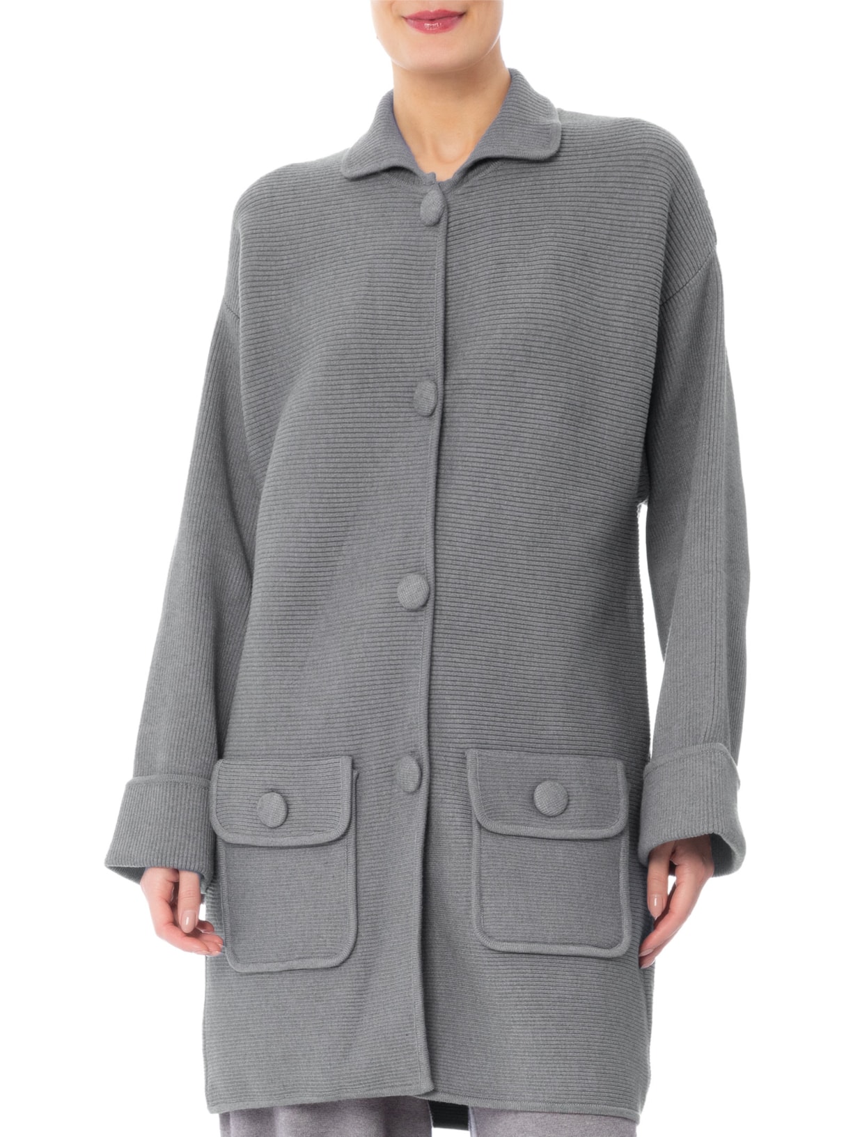 Casaco Feminino Romy – Cinza Carol Bassi