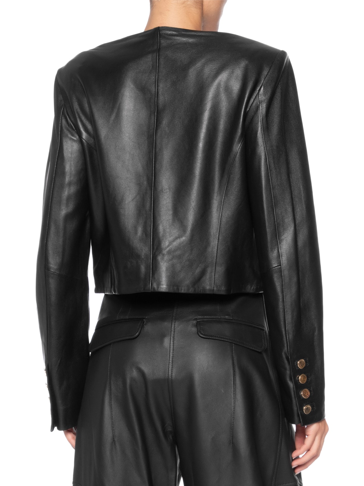 Casaco Feminino Spencer Pia Preto Carol Bassi