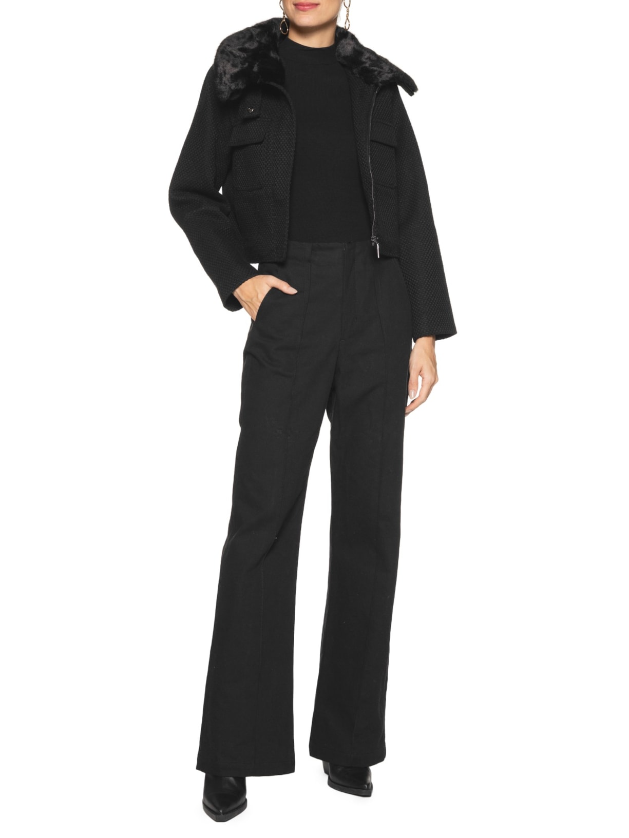 Casaco Feminino Tamires Preto Le Lis