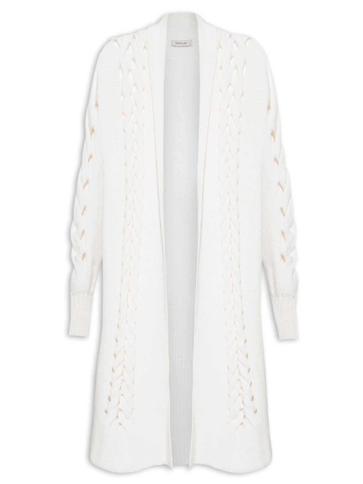 Casaco Feminino Trança Longo - Off White