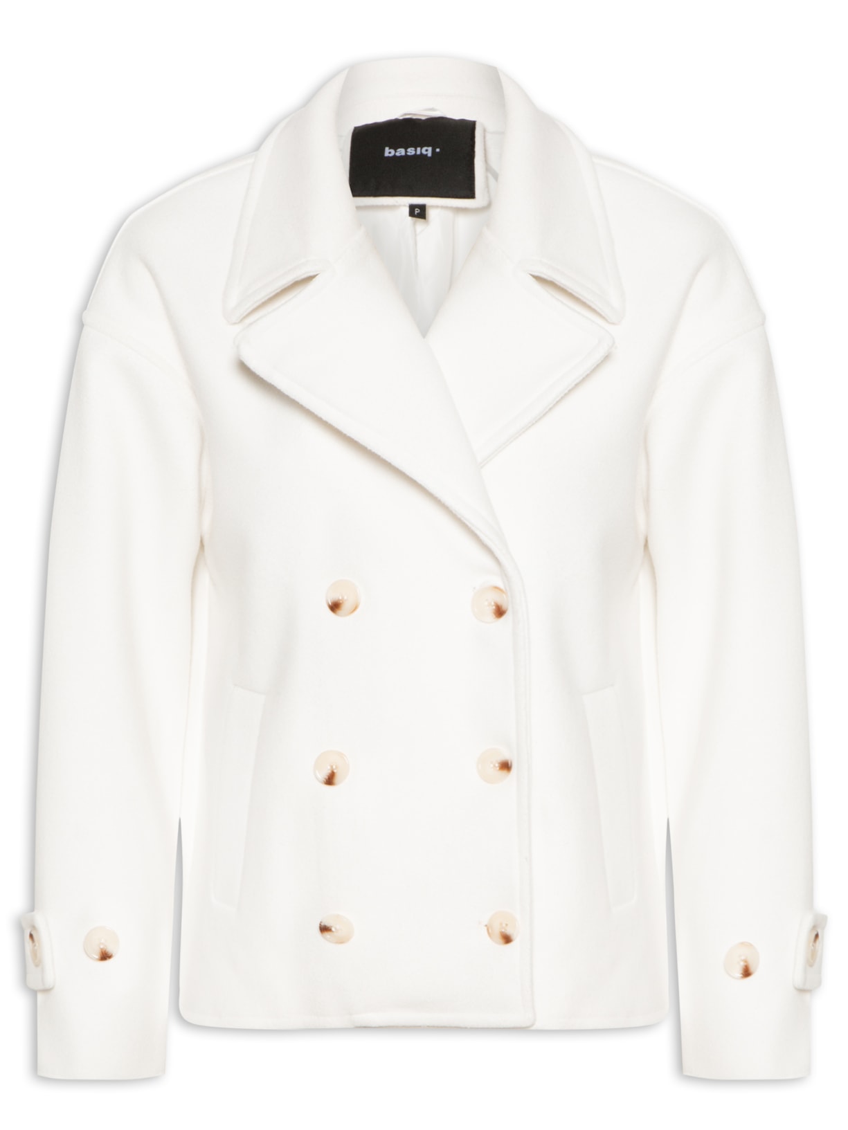 Casaco Feminino Transpasse Duplo - Off White