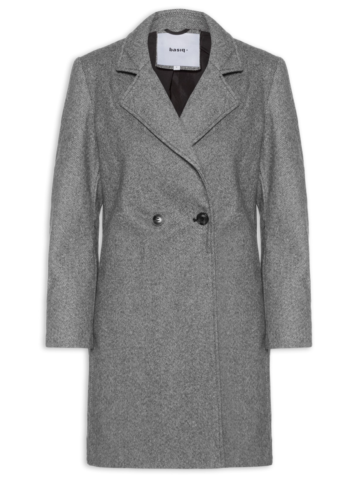 Casaco Feminino Transpasse Duplo - Preto