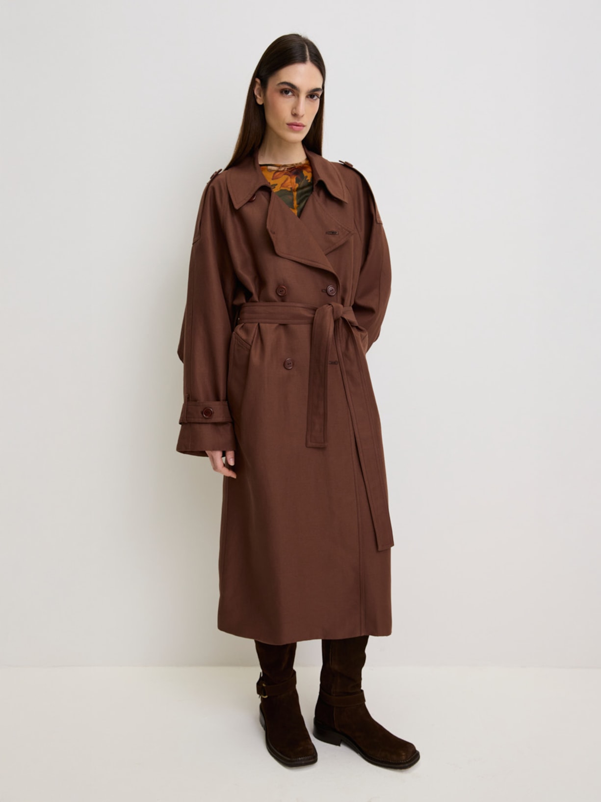 Casaco Feminino Trench Churchill I26 Marrom Mixed