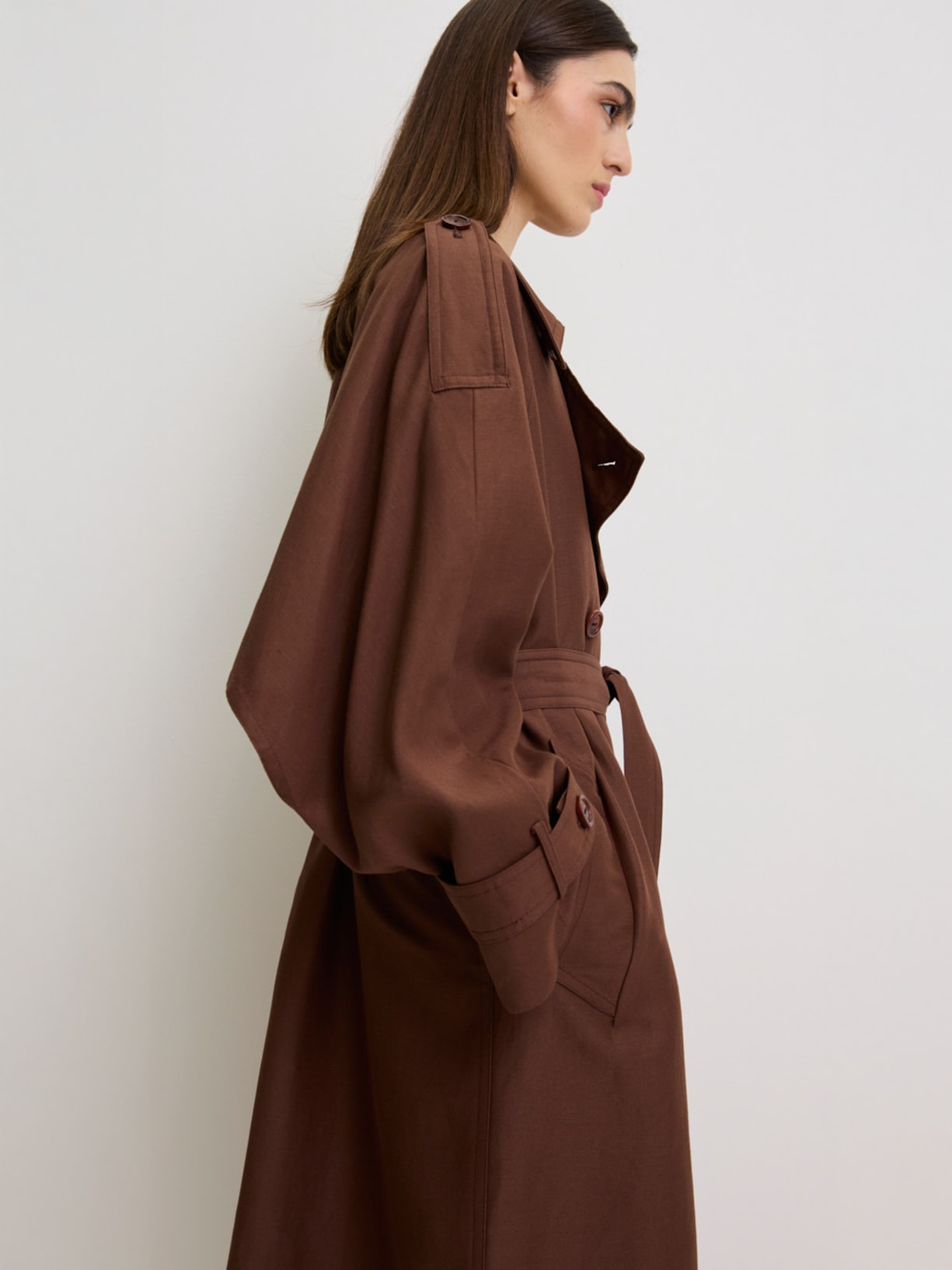 Casaco Feminino Trench Churchill I26 Marrom Mixed