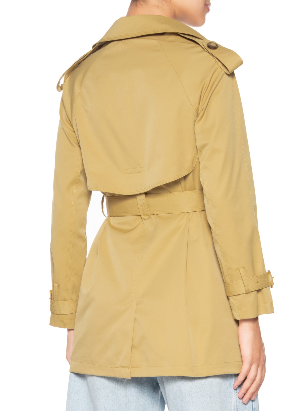 Casaco Feminino Trench Coat Bege Market 33