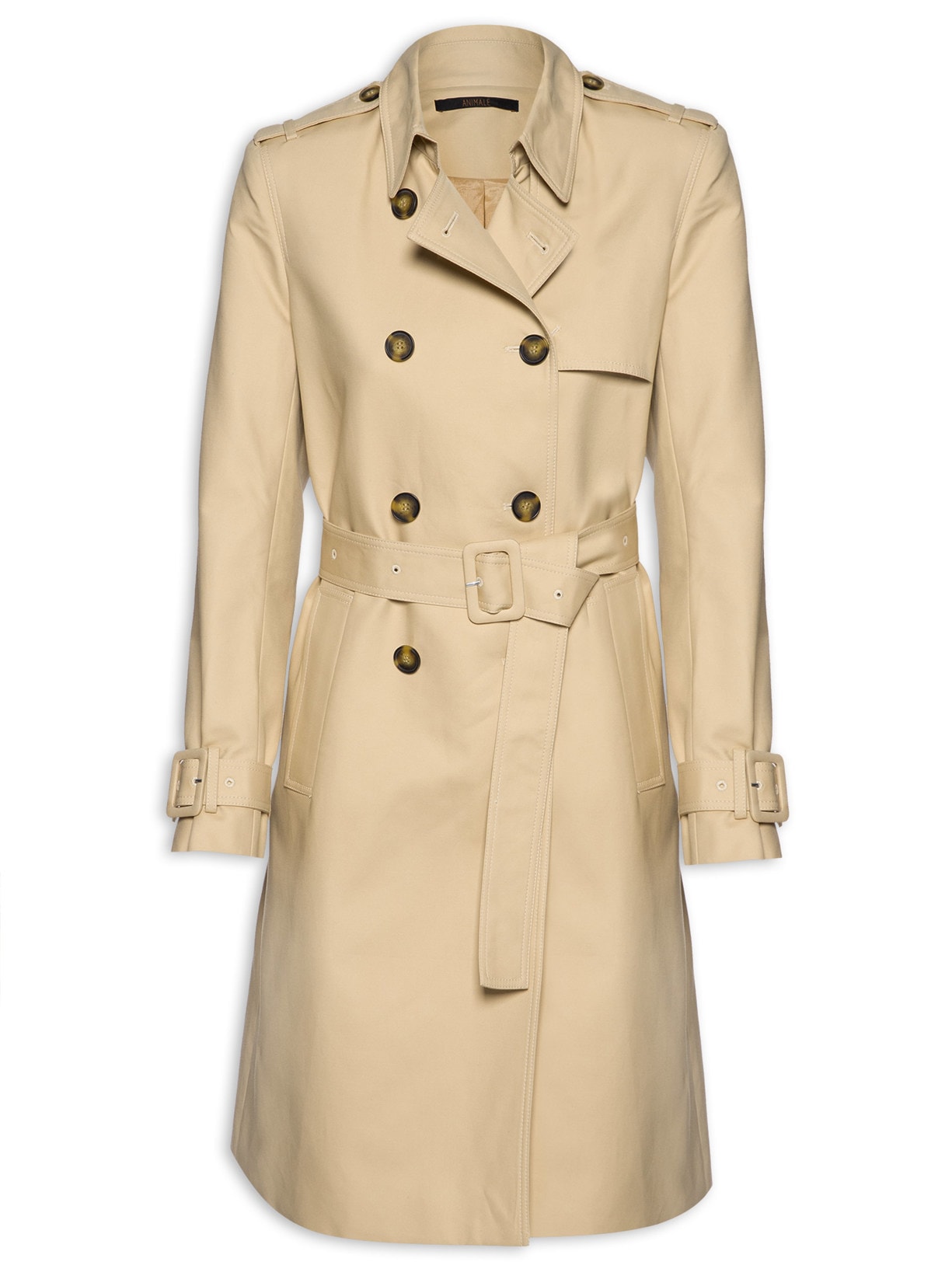 Casaco Feminino Trench Coat Com Pala - Bege
