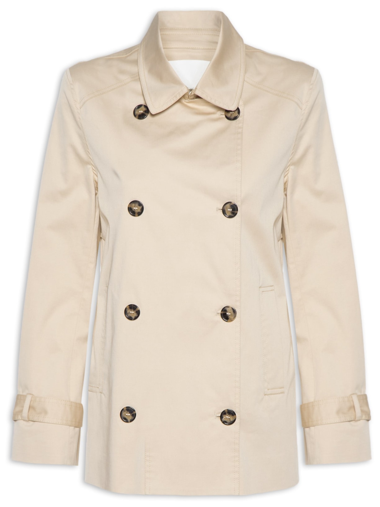 Casaco Feminino Trench Coat Cotton Teck Norah - Bege