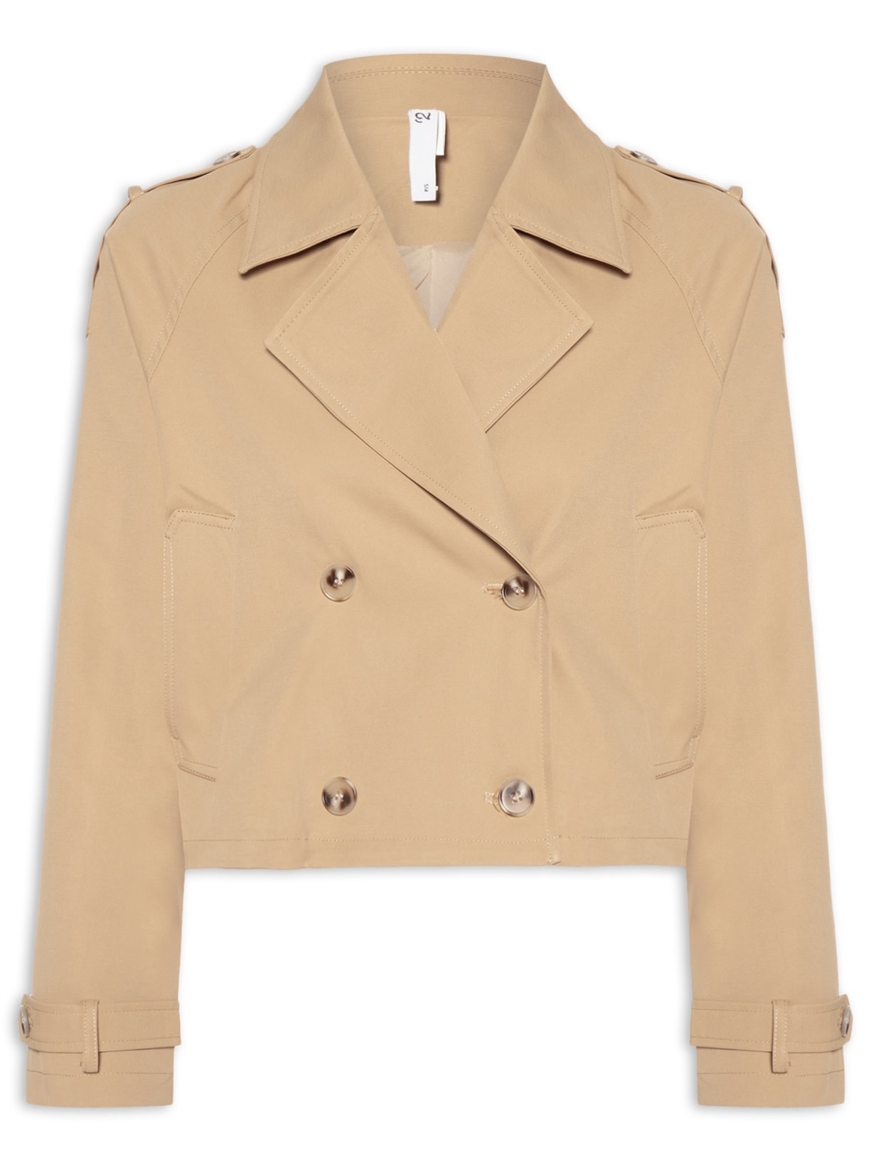 Casaco Feminino Trench Coat Curto Bege '2Essential