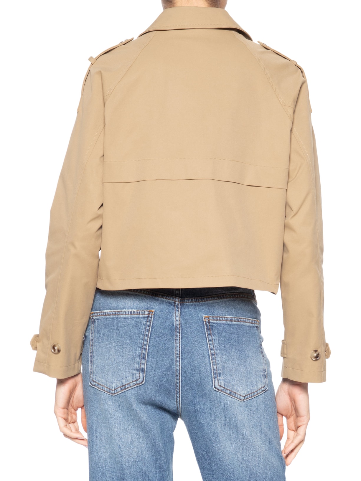 Casaco Feminino Trench Coat Curto Bege '2Essential