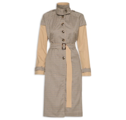 Casaco Feminino Trench Coat Georgia - Bege