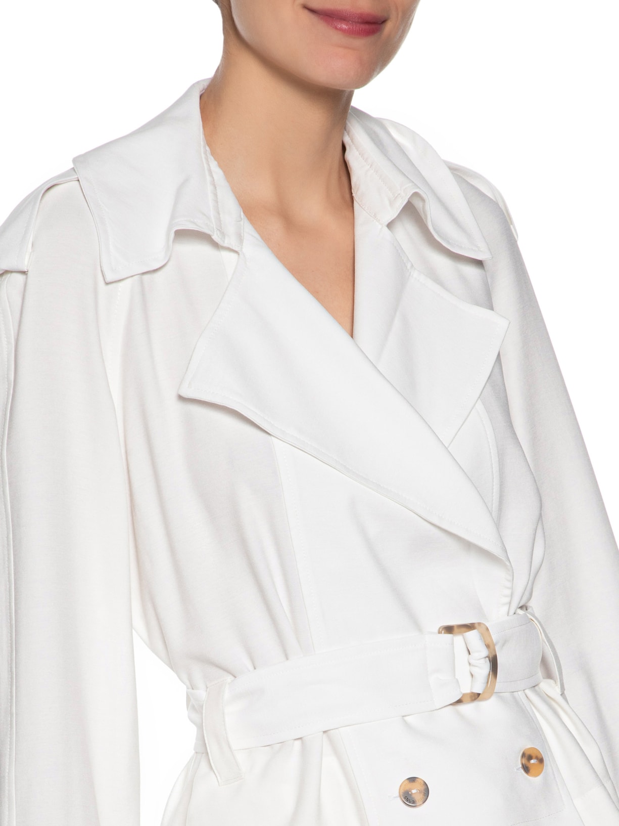 Casaco Feminino Trench Coat Leve Branco Animale Jeans