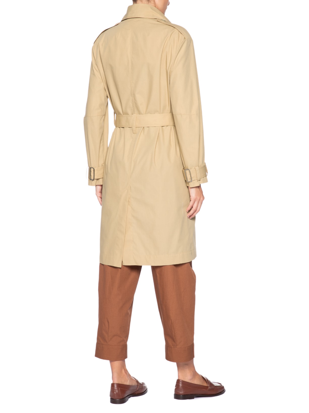 Casaco Feminino Trench Coat Oversized Martingale Bege Andrea Marques
