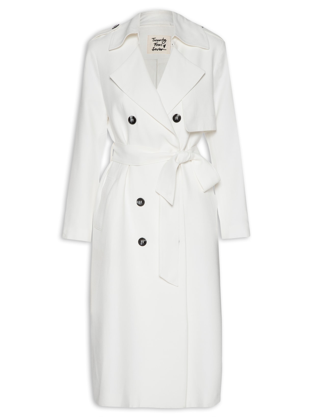 Casaco Feminino Trench Coat Patrícia - Branco