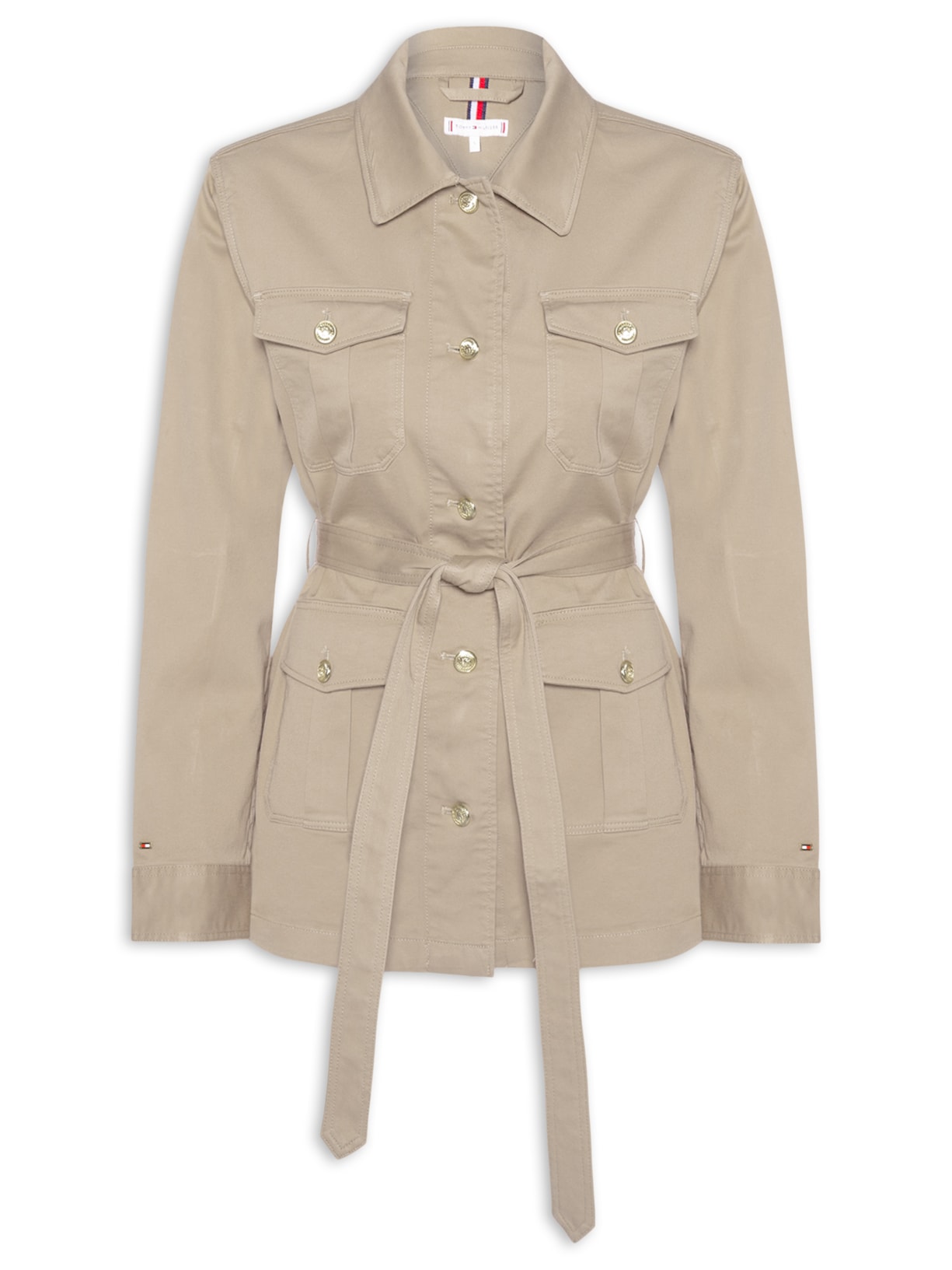 Casaco Feminino Trench Field Ls Bege Tommy Hilfiger