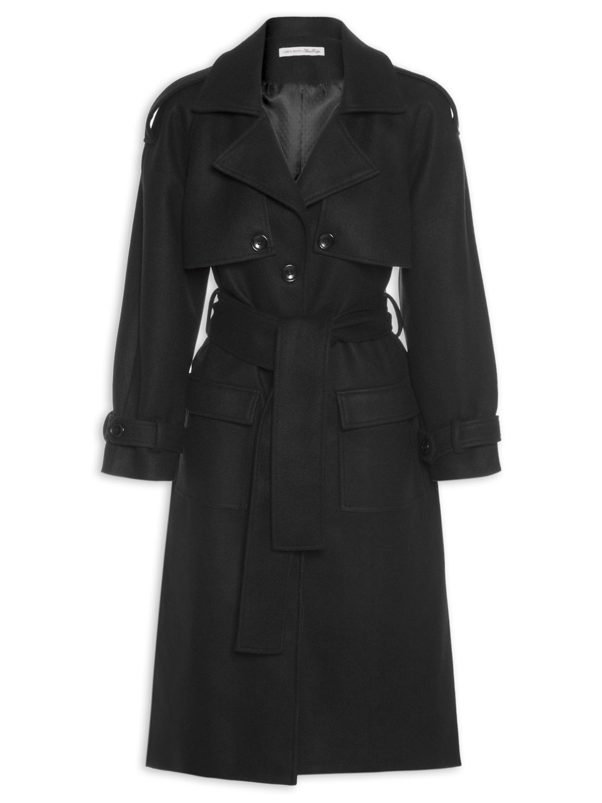 Casaco Feminino Trench Kabarda - Preto