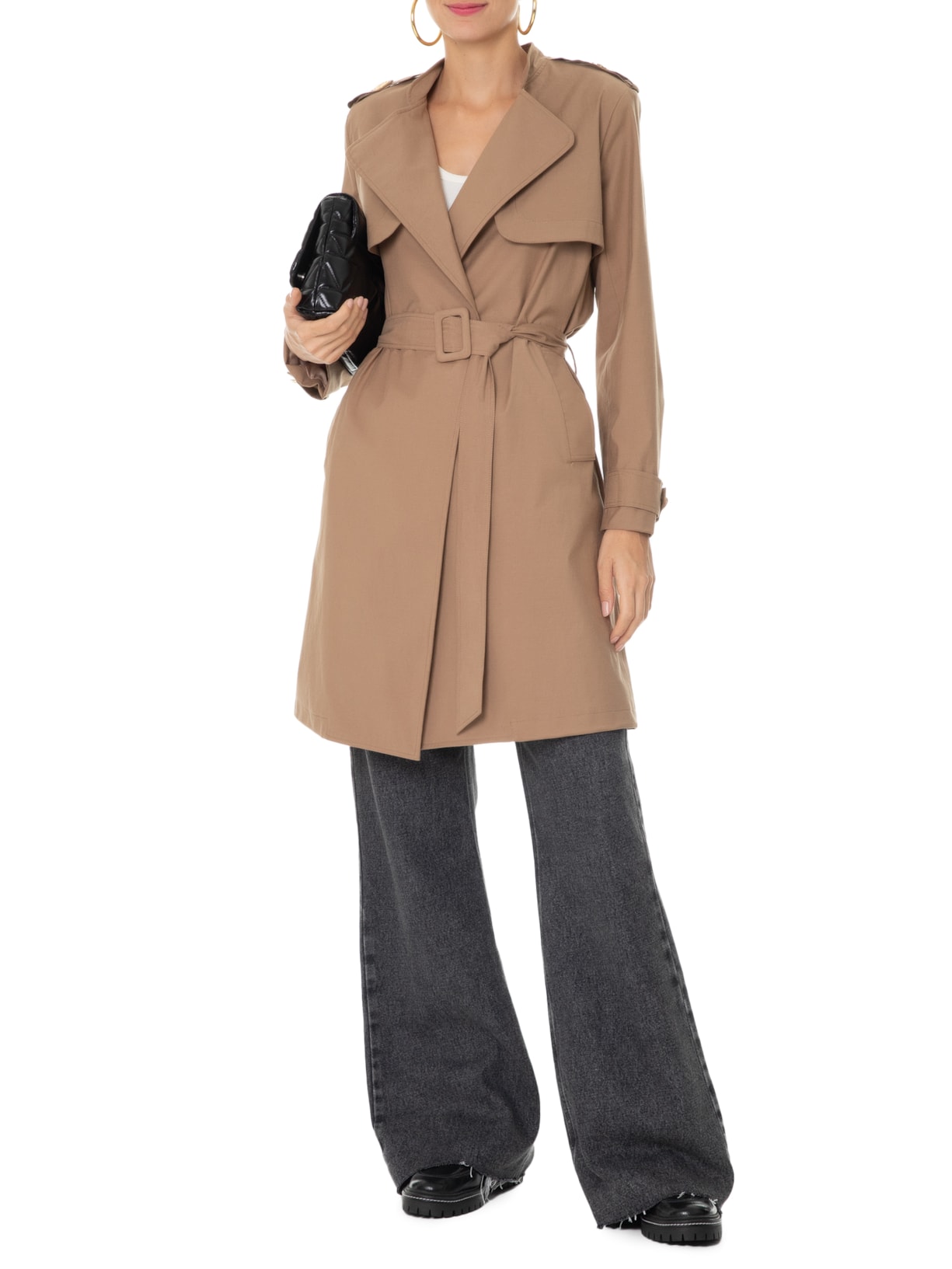 Casaco Feminino Trench Travel Bege Mixed
