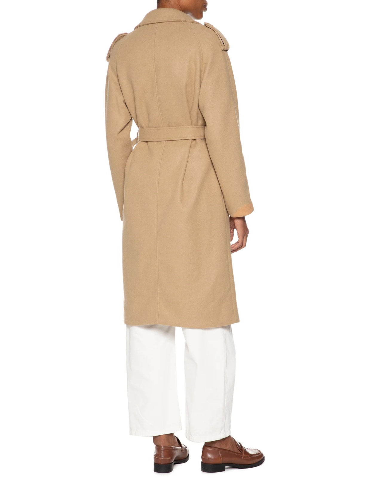 Casaco Feminino Trenchcoat Alongado Com Bolso Marrom Basiq