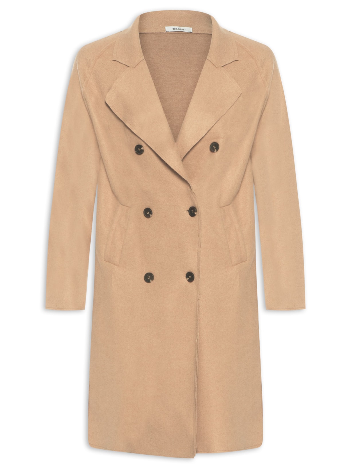 Casaco Feminino Trenchcoat Básico Alongado Marrom Basiq