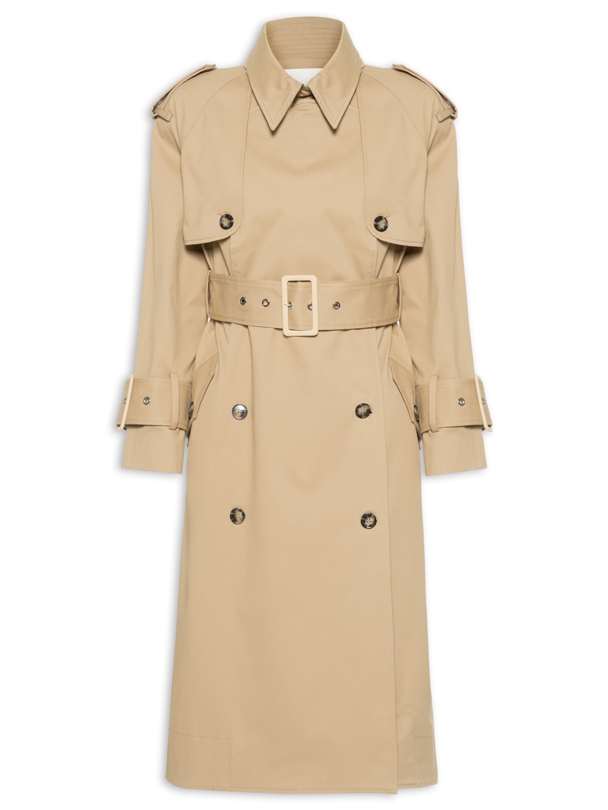 Casaco Feminino Trenchcoat Cotton Bella - Bege