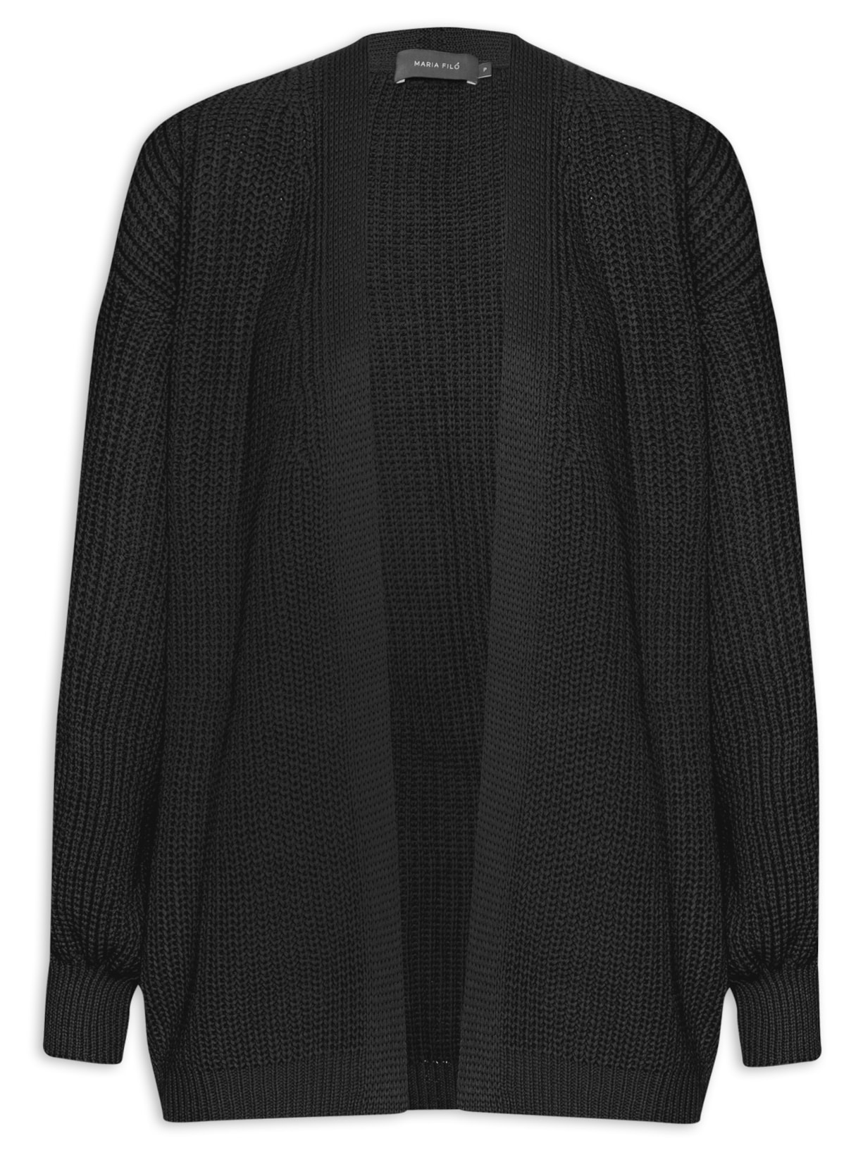 Casaco Feminino Tricot Amplo - Preto