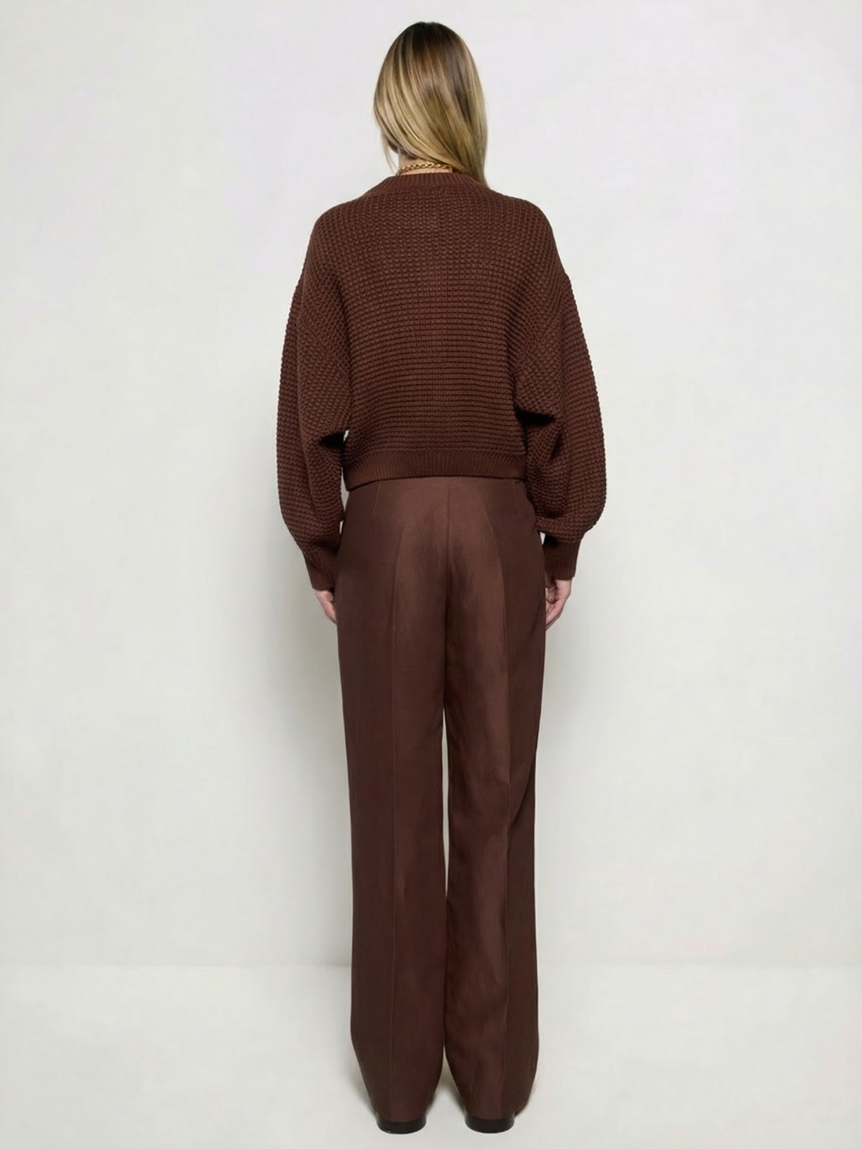 Casaco Feminino Tricot Austria I26 Marrom Mixed