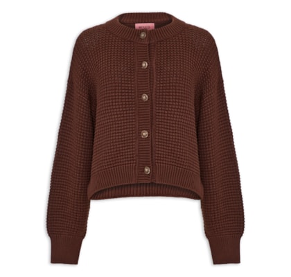 Casaco Feminino Tricot Austria I26 - Marrom