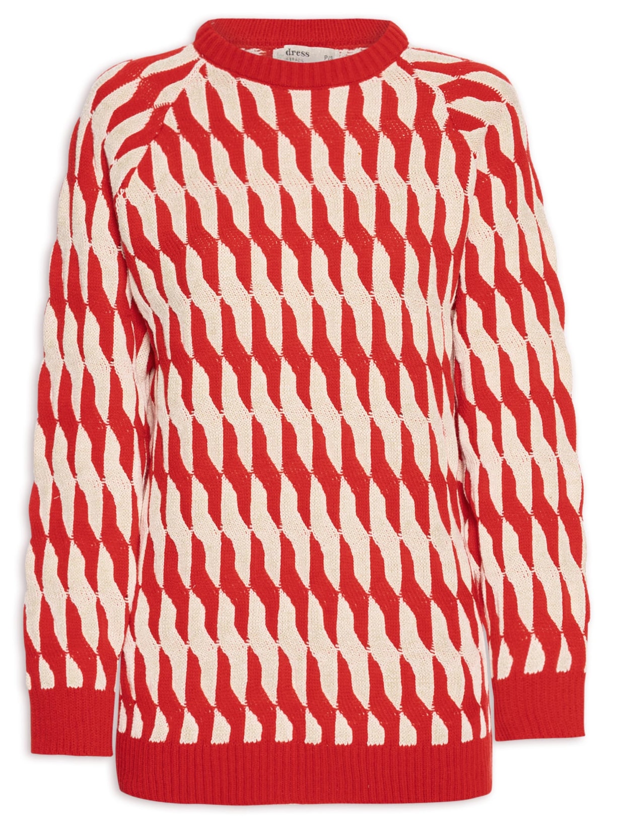 Casaco Feminino Tricot Colorido - Vermelho